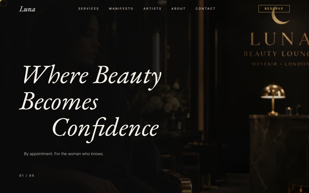 Luna Beauty Lounge system preview